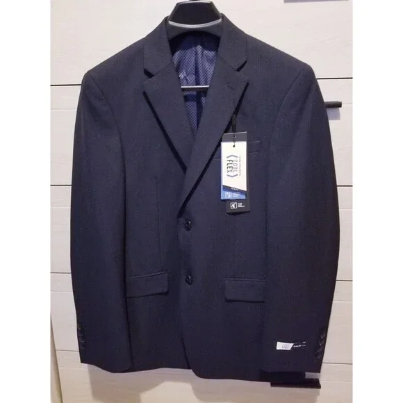 Van Heusen Men's Cool Flex Slim Fit Jacket, Navy, 38 Reg - Picture 1 of 3